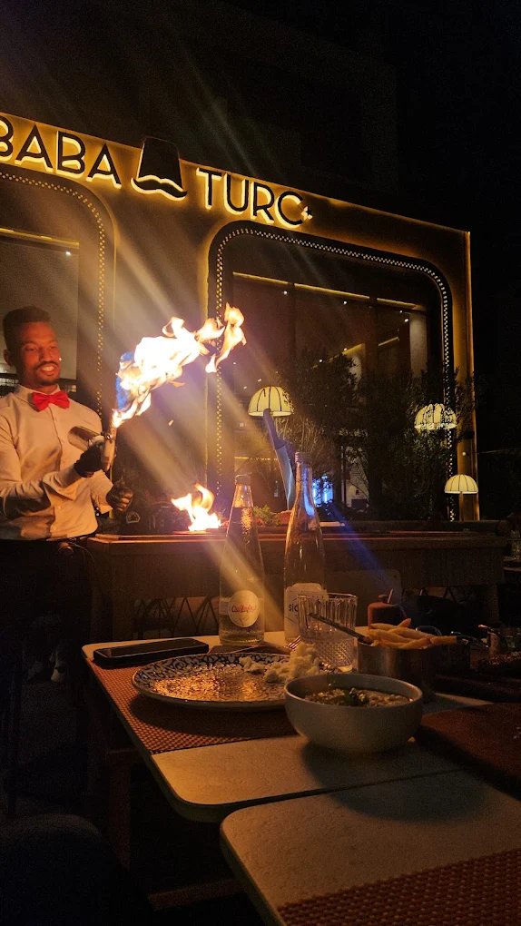 Live flambé service